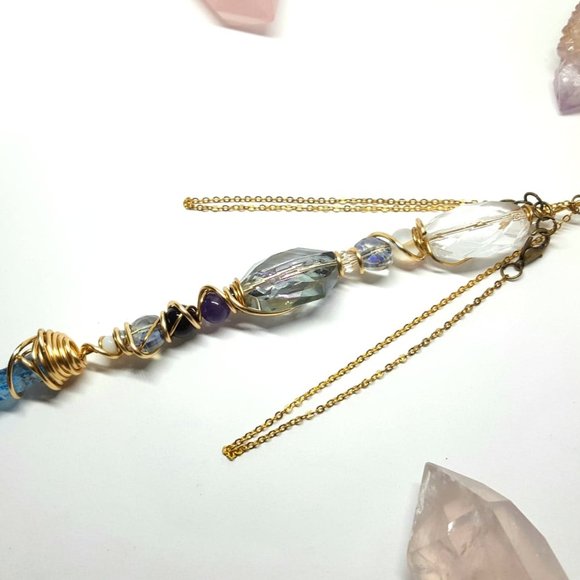 Blue Aura Crystal Wand - Picture 4 of 10